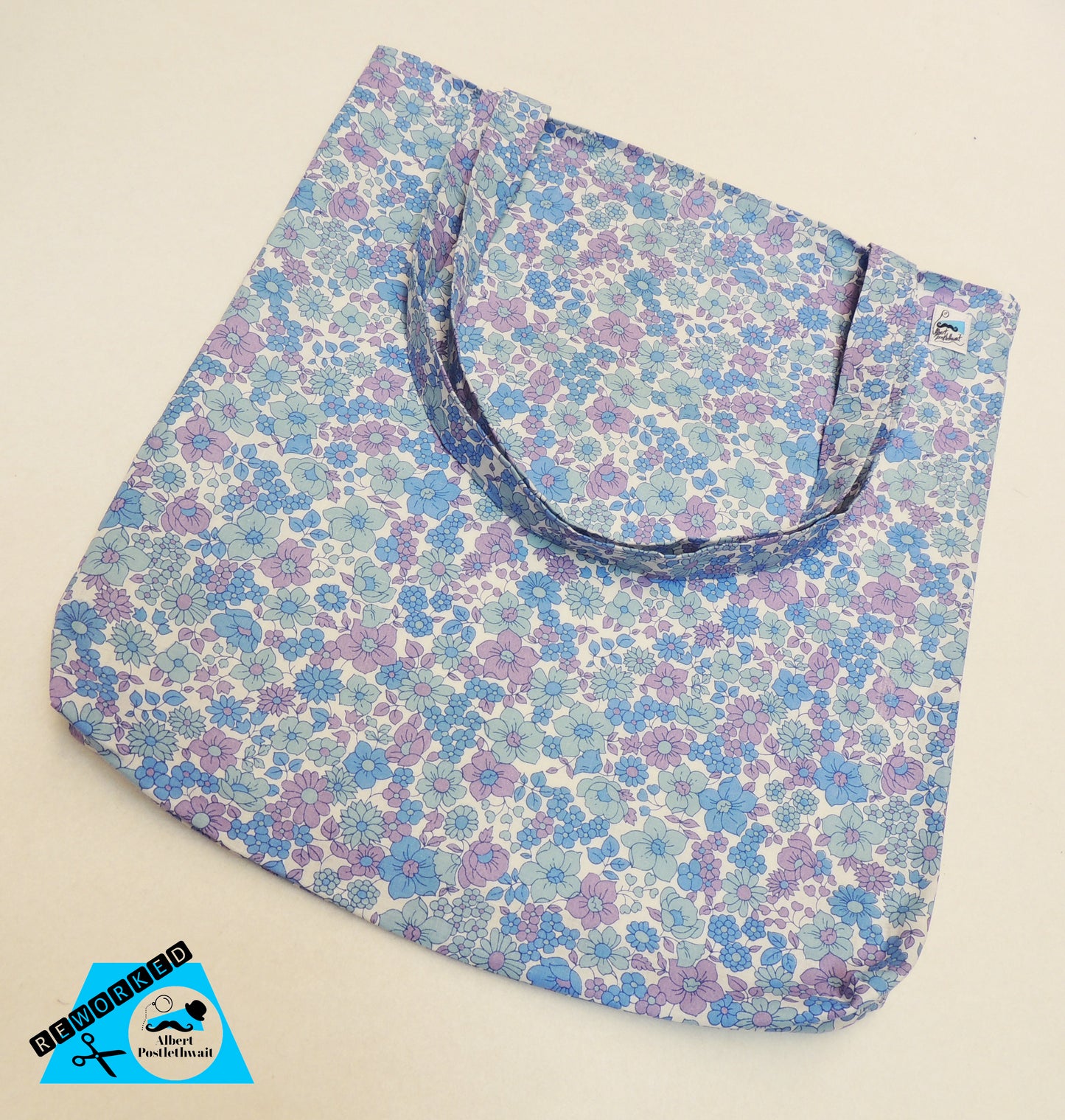 Retro Floral Tote Bag