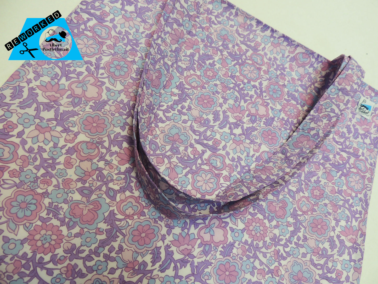 Purple Floral Tote Bag