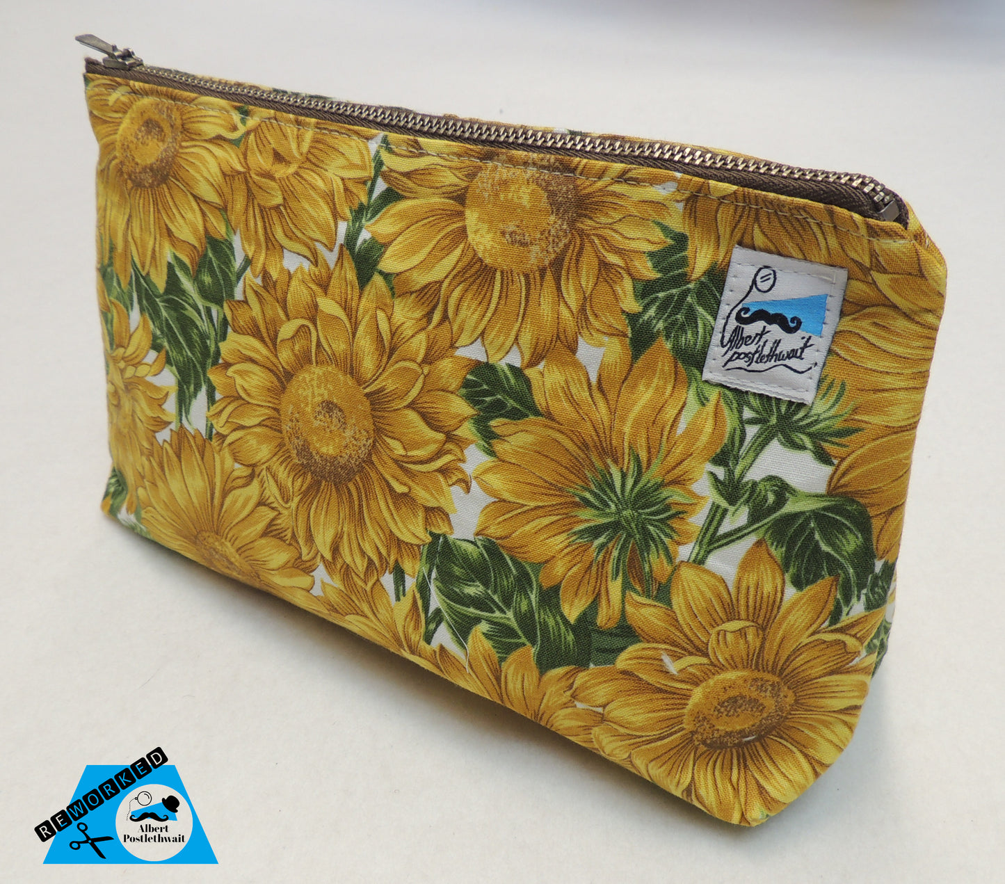 Golden Flower Cosmetics Bag