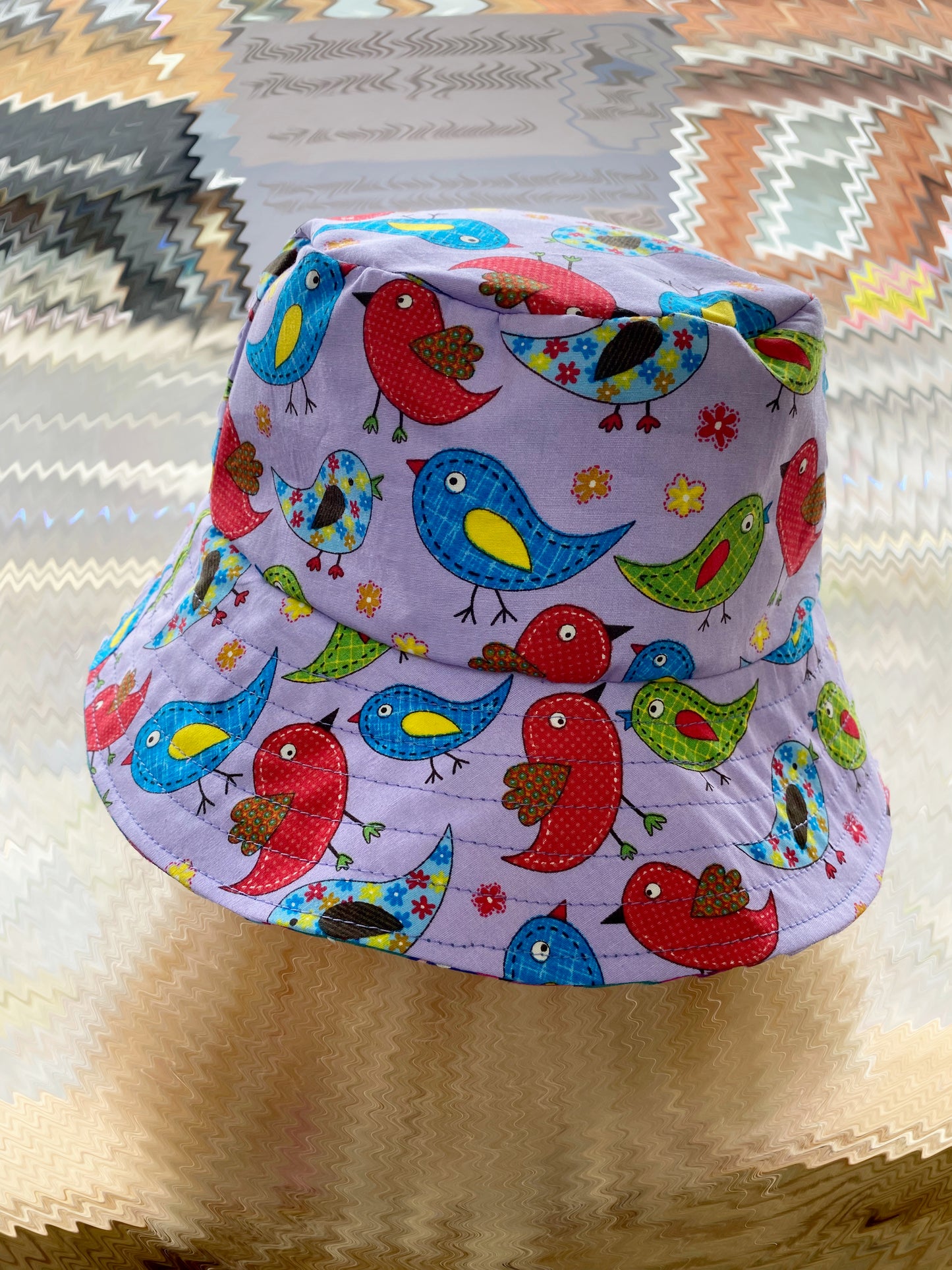 Birds/Owls Reversible Bucket Hat 4-7 years