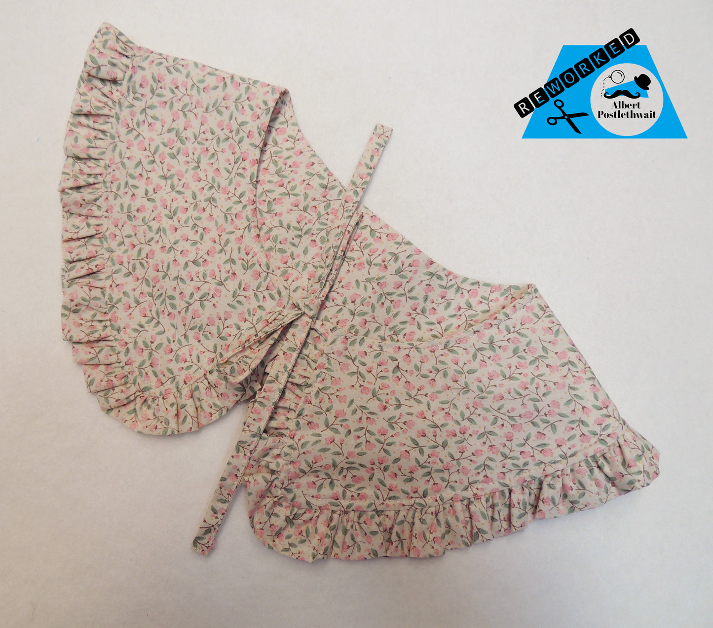 Pink Ditsy Flower Frill Collar