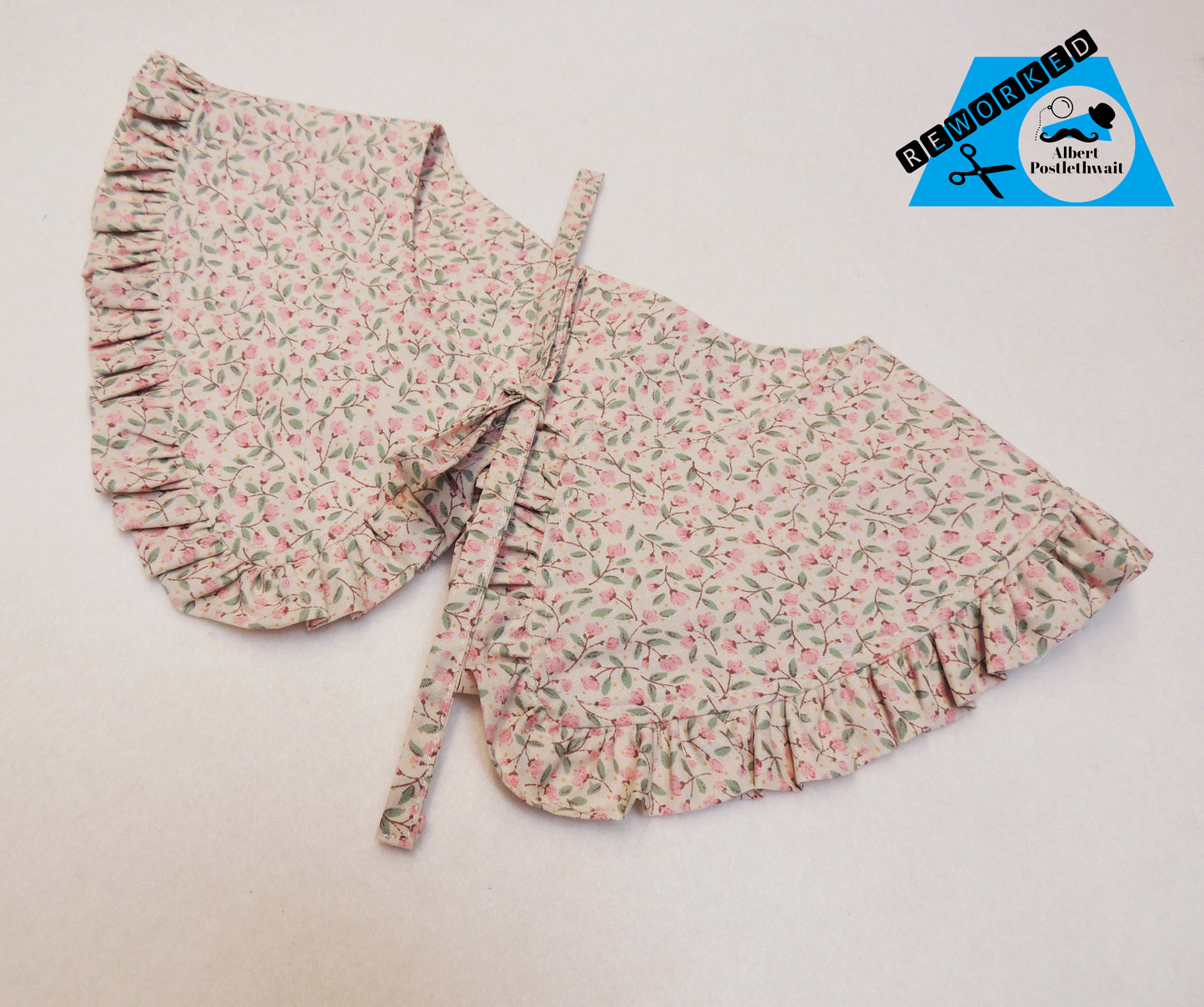 Pink Ditsy Flower Frill Collar
