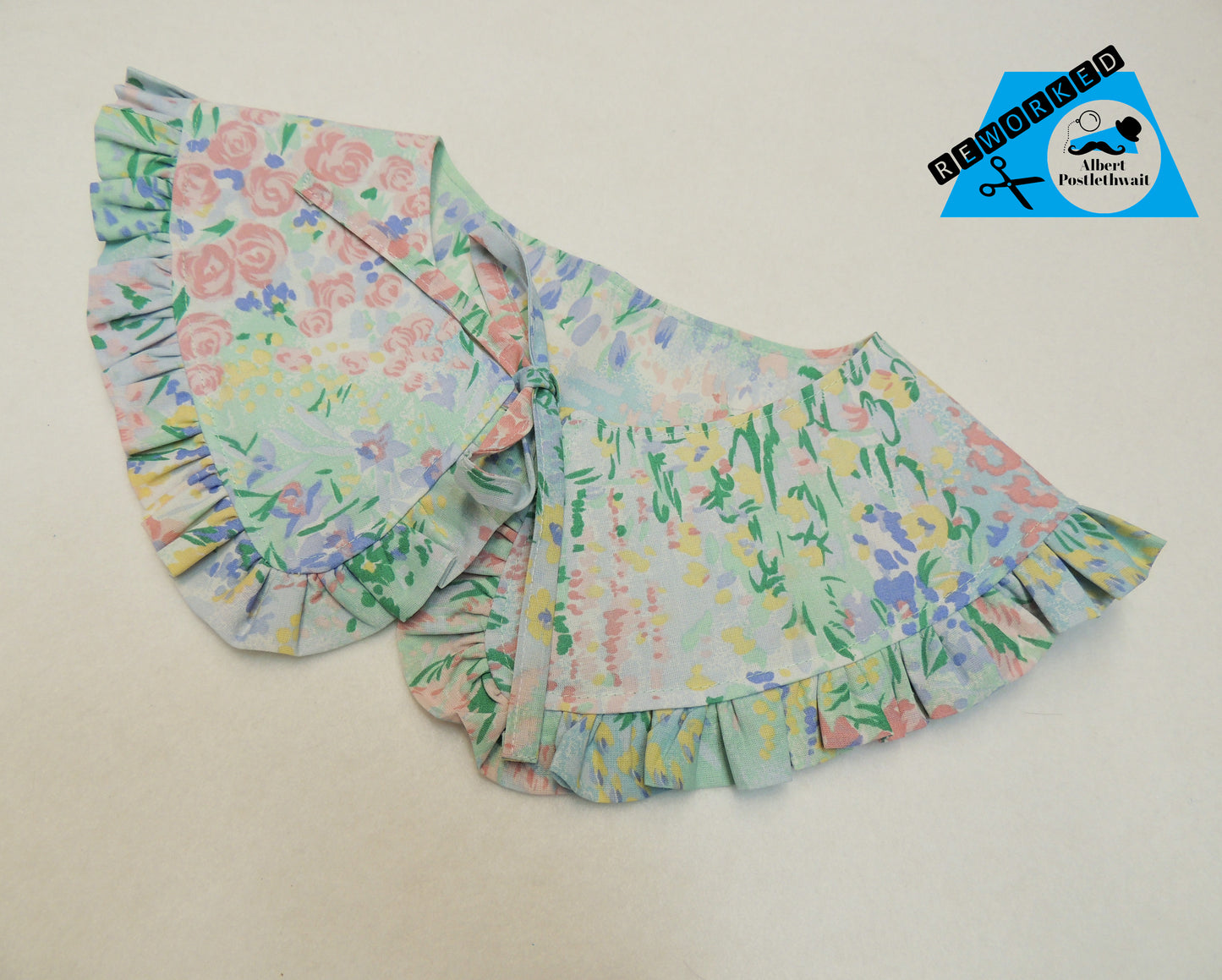 Floral Painting Frill Collar