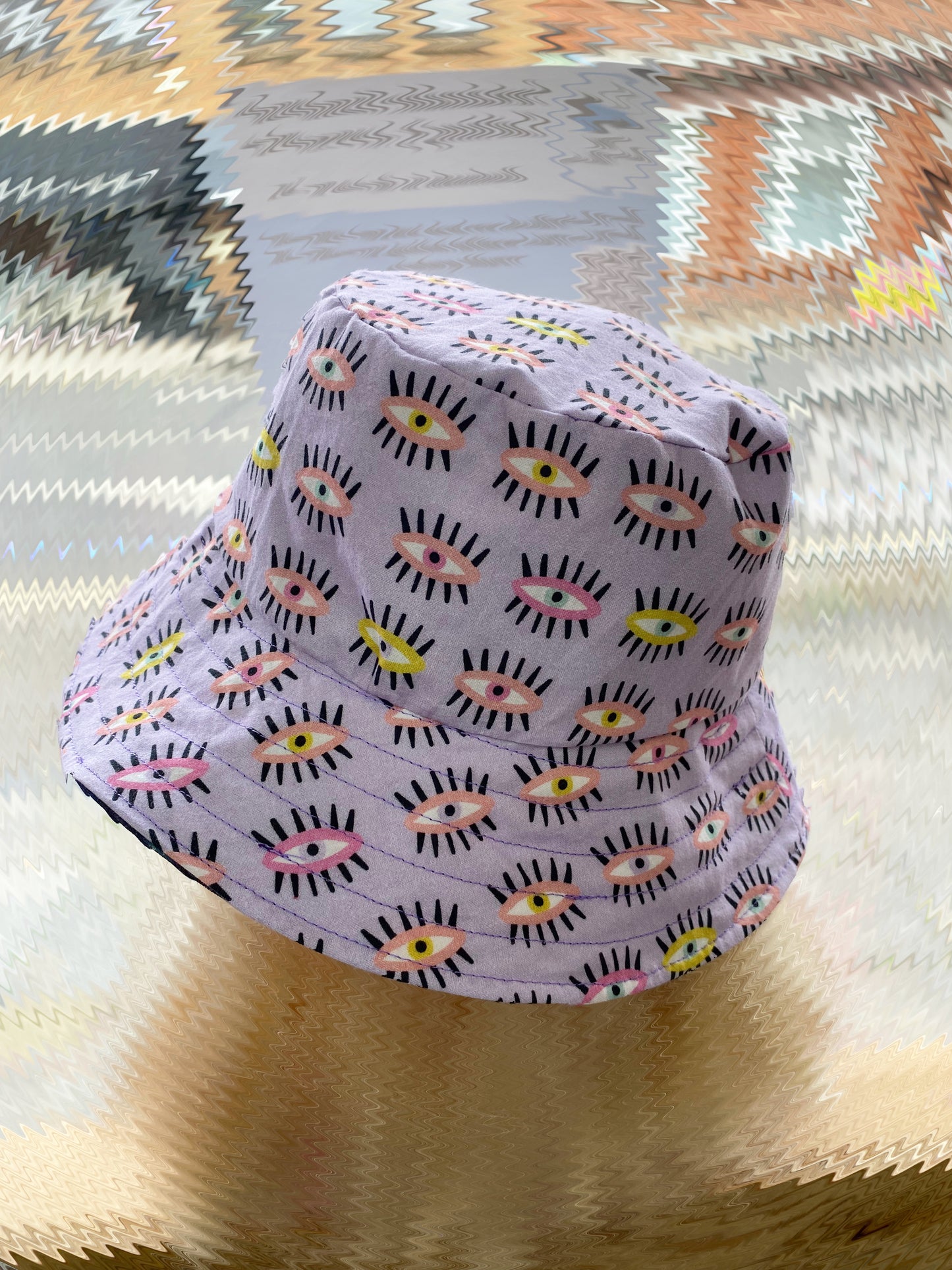 Space/Eyes Reversible Bucket Hat 4-7 years