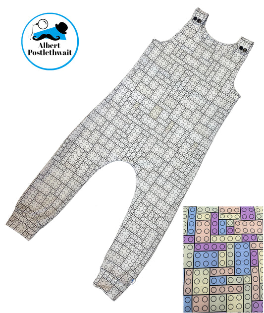 Colour Changing Lego Brick Dungarees 3-4 years