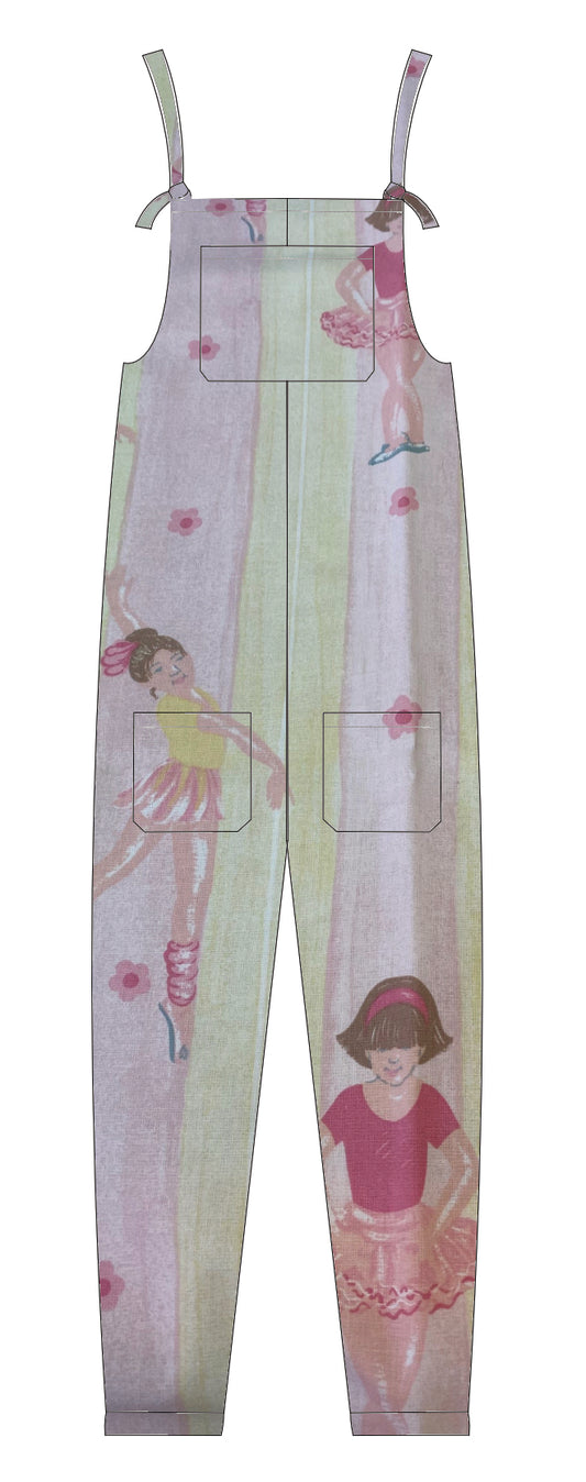 1996 Laura Ashley Ballerina Kids Dungarees - Made to Order