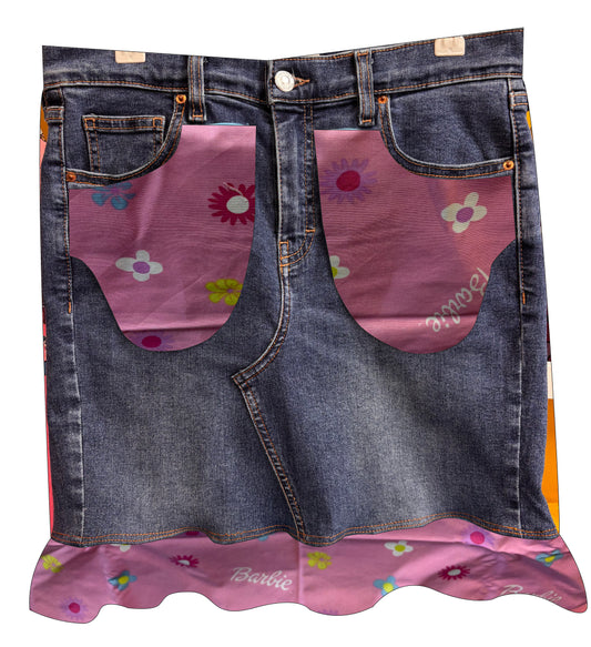 Send in my Jeans for a Denim Skirt - Barbie