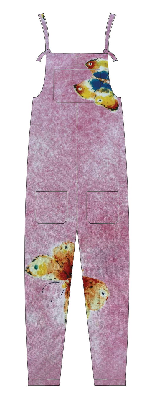 Vintage Butterflies Kids Dungarees - Made to Order