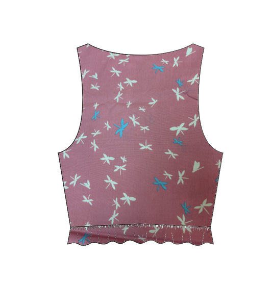 Dragon fly Cropped Top - Made to Order