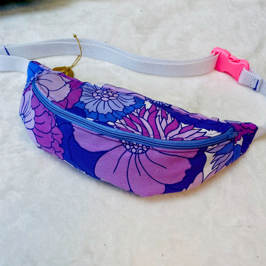 Purple Floral Bumbag
