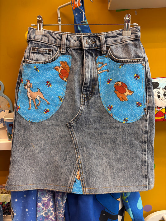 Send in my Jeans for a Denim Skirt - Lady & the Tramp