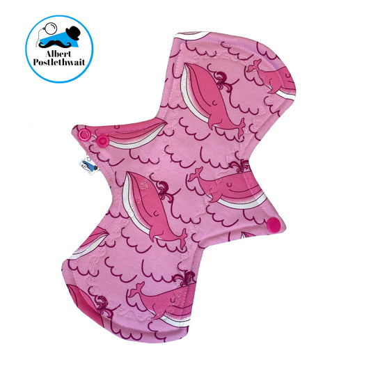 Pink Whale 10 inch Regular Pad