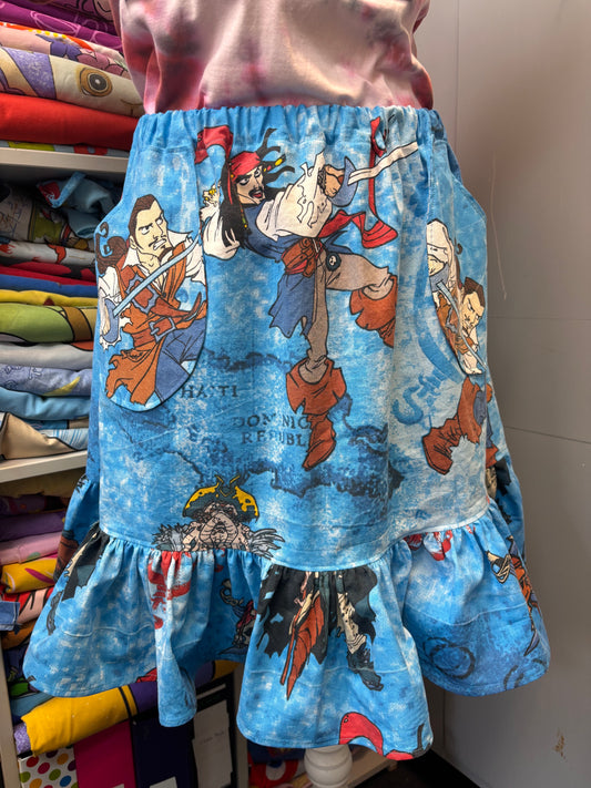 Pirates of the Carribean Ruffle Skirt - size 14/L
