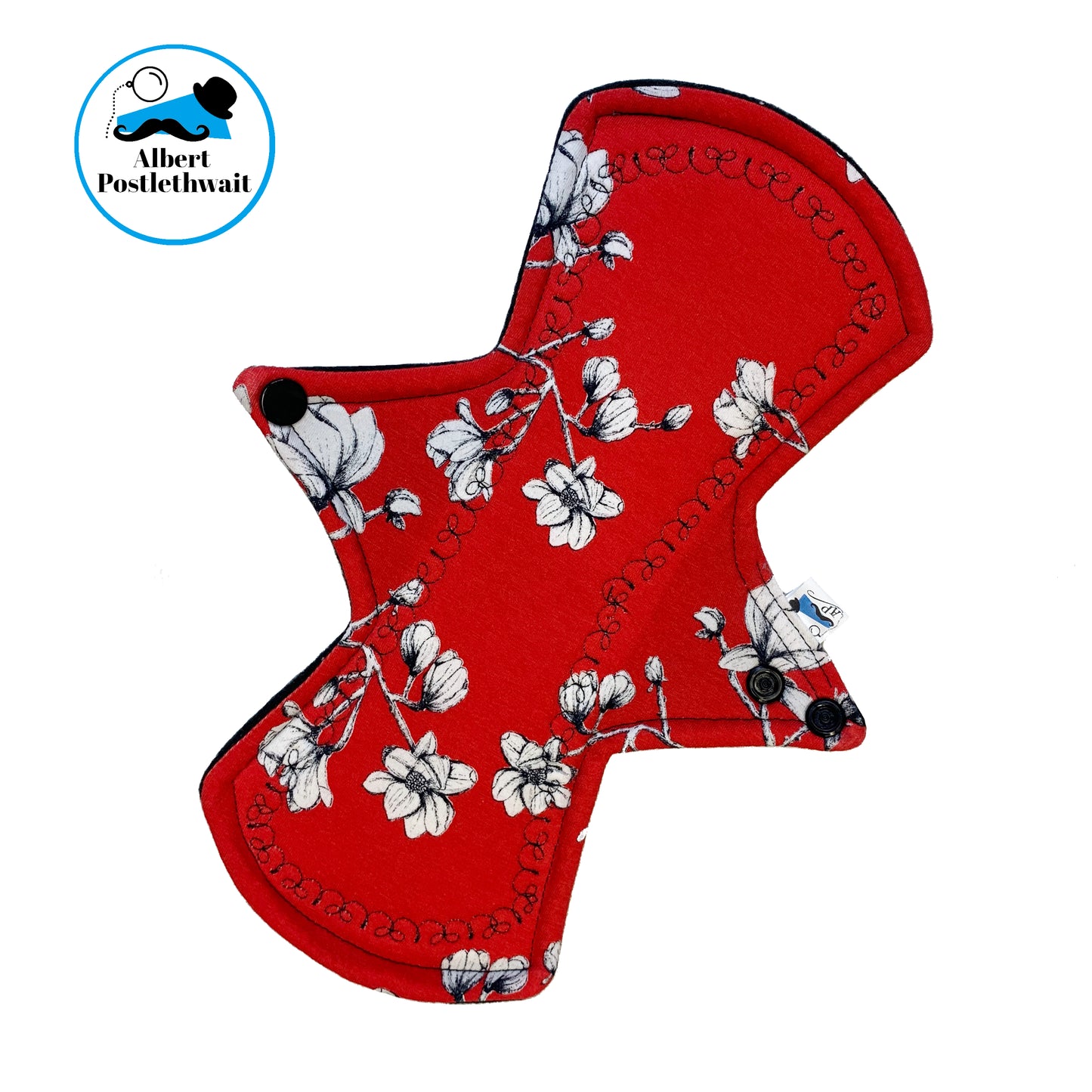 Red Floral 10 inch Regular Pad