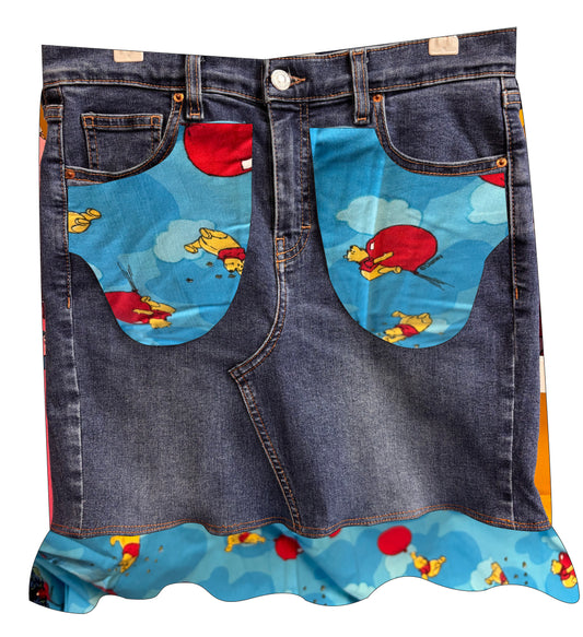 Send in my Jeans for a Denim Skirt - Winnie the Pooh
