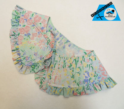 Floral Painting Frill Collar