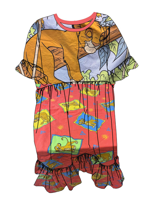 The Lion King Smock Dress - Made to order