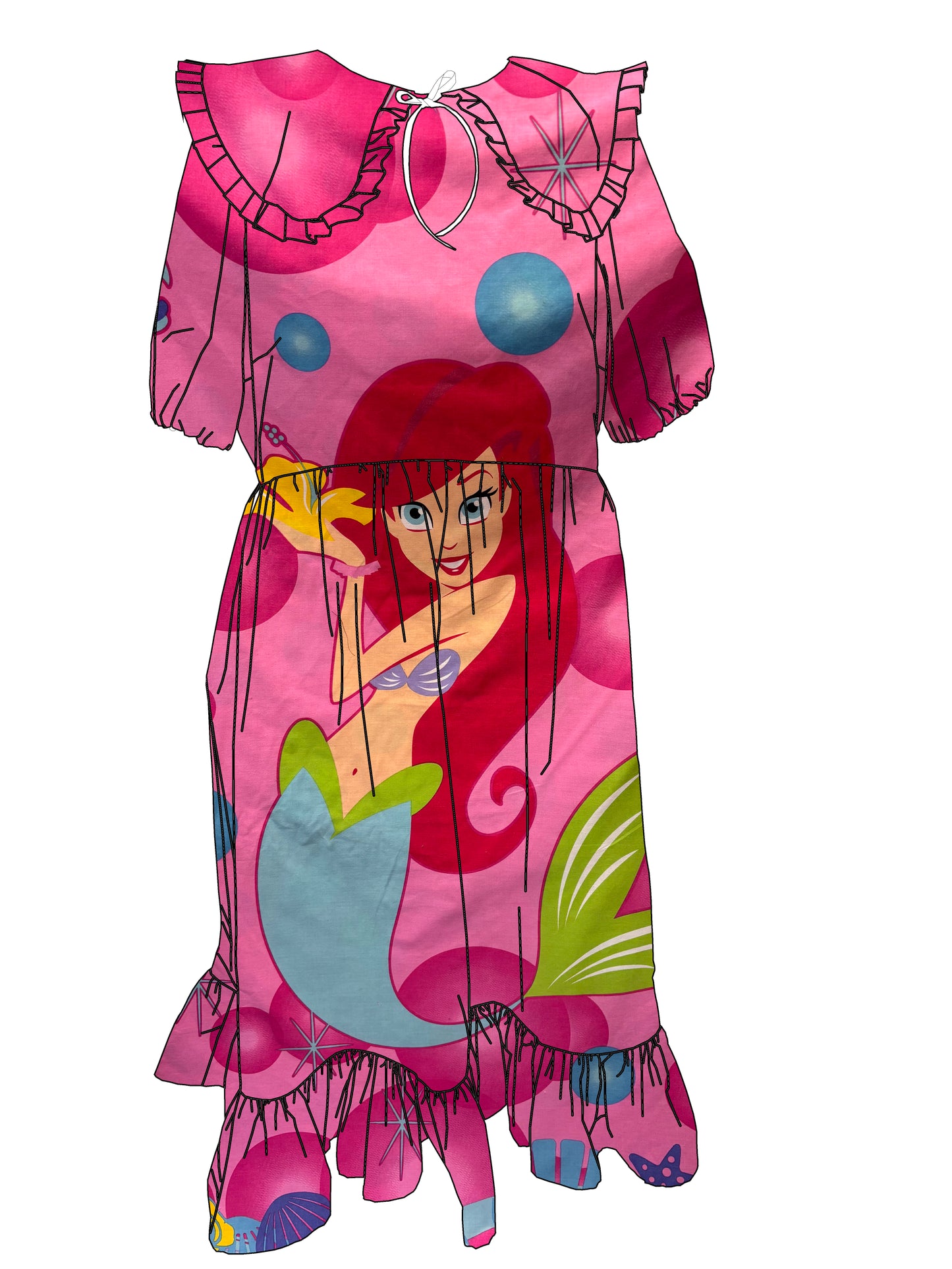 The Little Mermaid Princess Dress - Made to Order