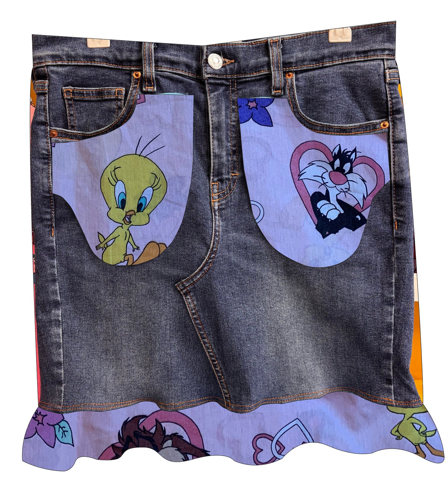 Send in my Jeans for a Denim Skirt -Looey Tunes