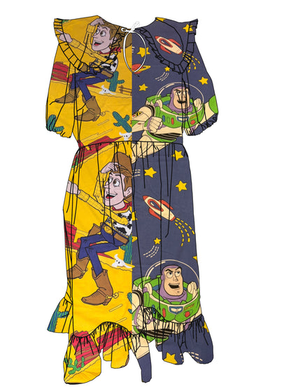Toy Story Half and Half Princess Dress - Made to Order