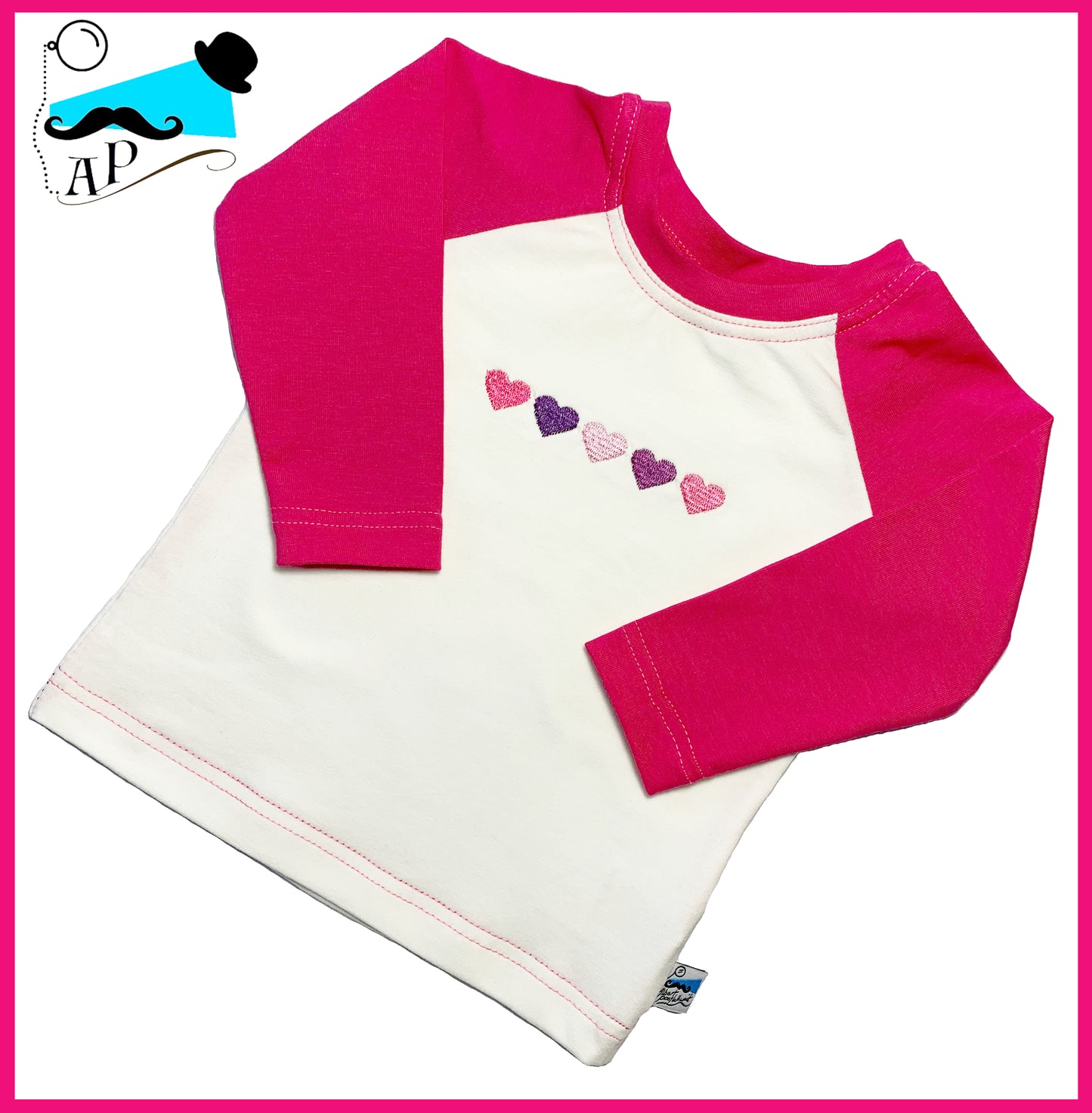 Embroidered Heart T-shirt 6-12 months