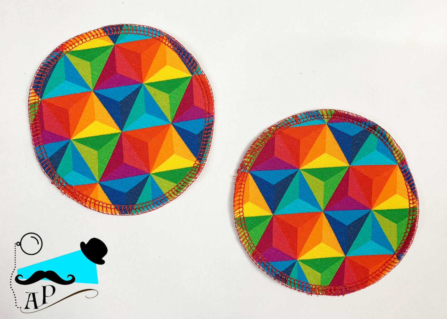 Rainbow Hexagon Breast Pads